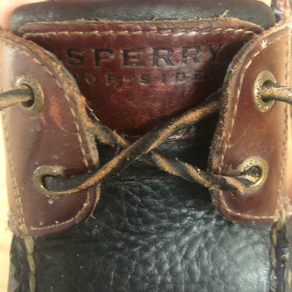 Sperry Men's Brown Leather Boat Mako Collection Shoes Size 10.5 - Picture 9 of 10